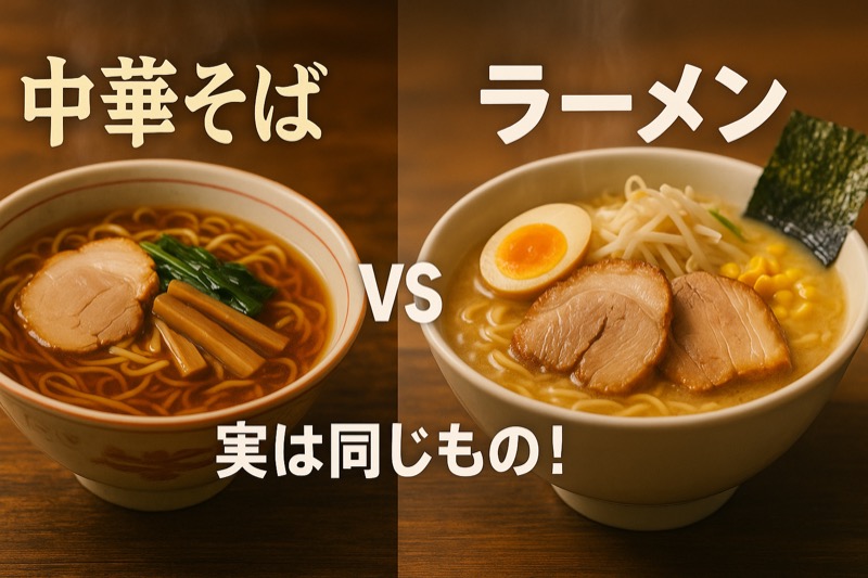 中華そばとラーメンの違い