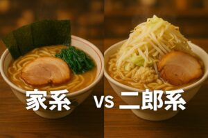 家系と二郎系の違いのまとめ