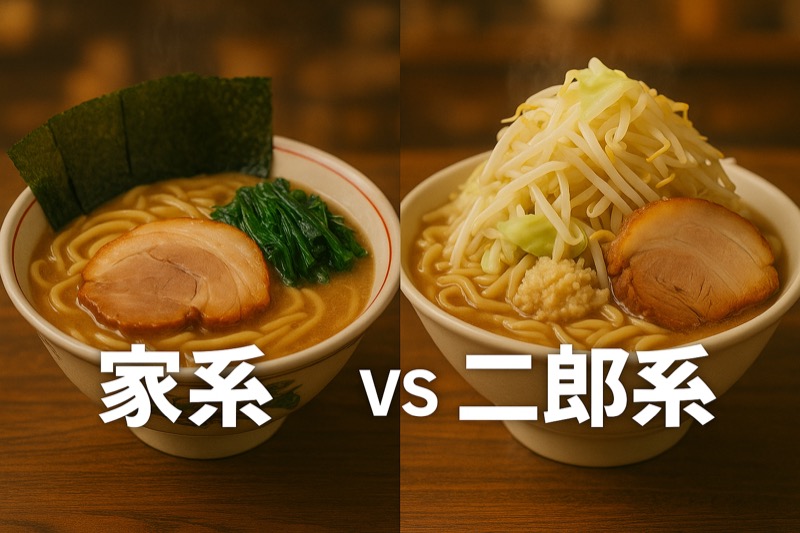 家系と二郎系の違いのまとめ