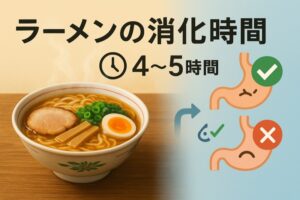 ラーメンの消化時間