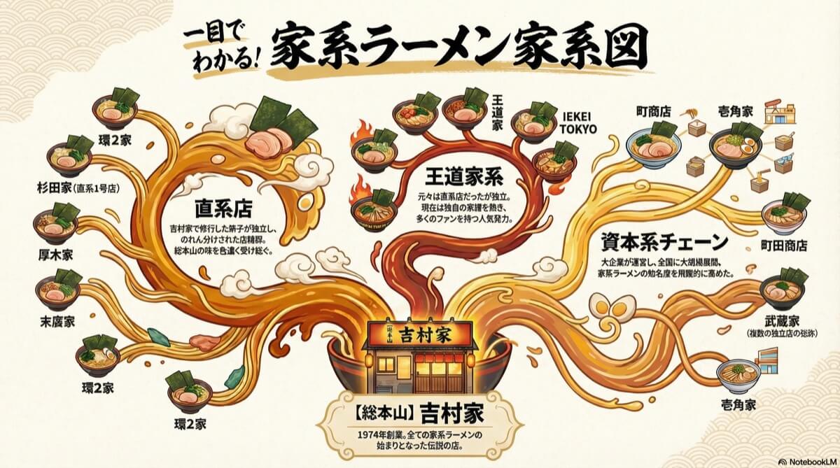 家系ラーメン家系図