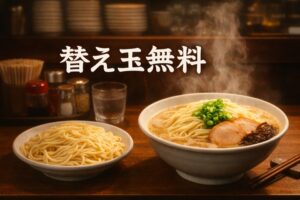 替え玉無料とは？