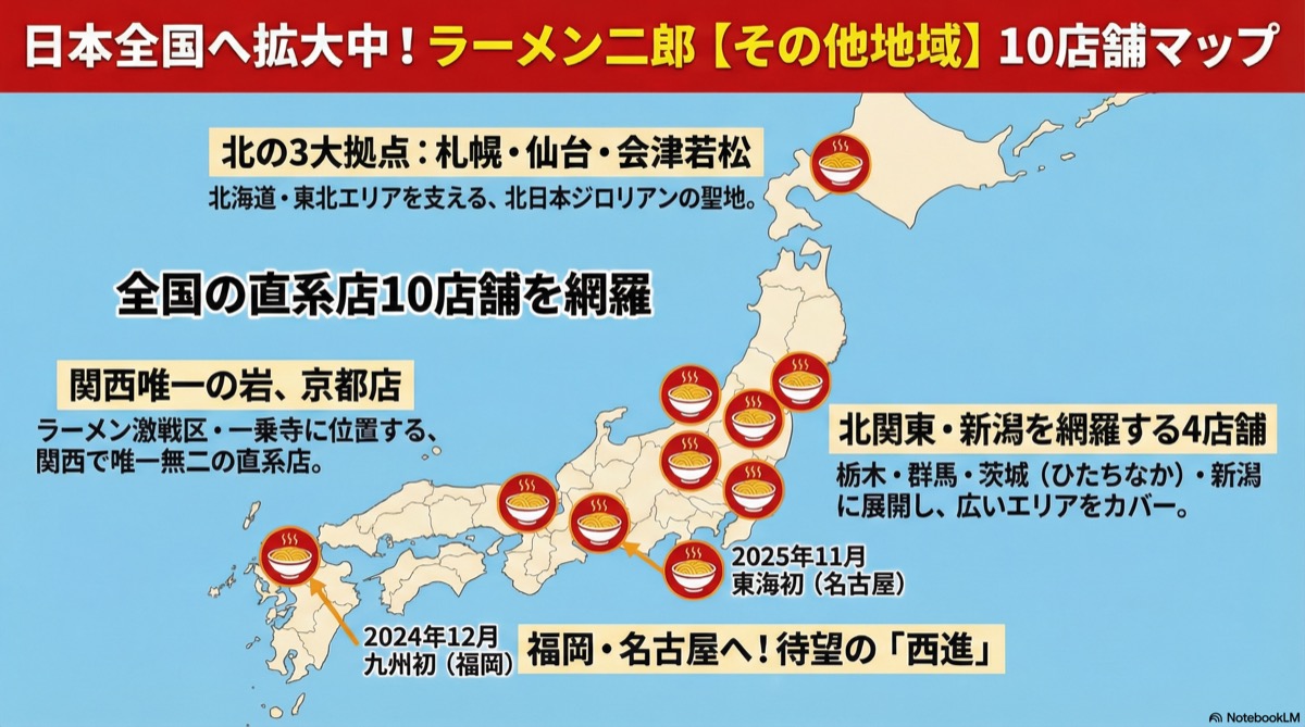 その他全国の二郎ラーメン一覧マップ