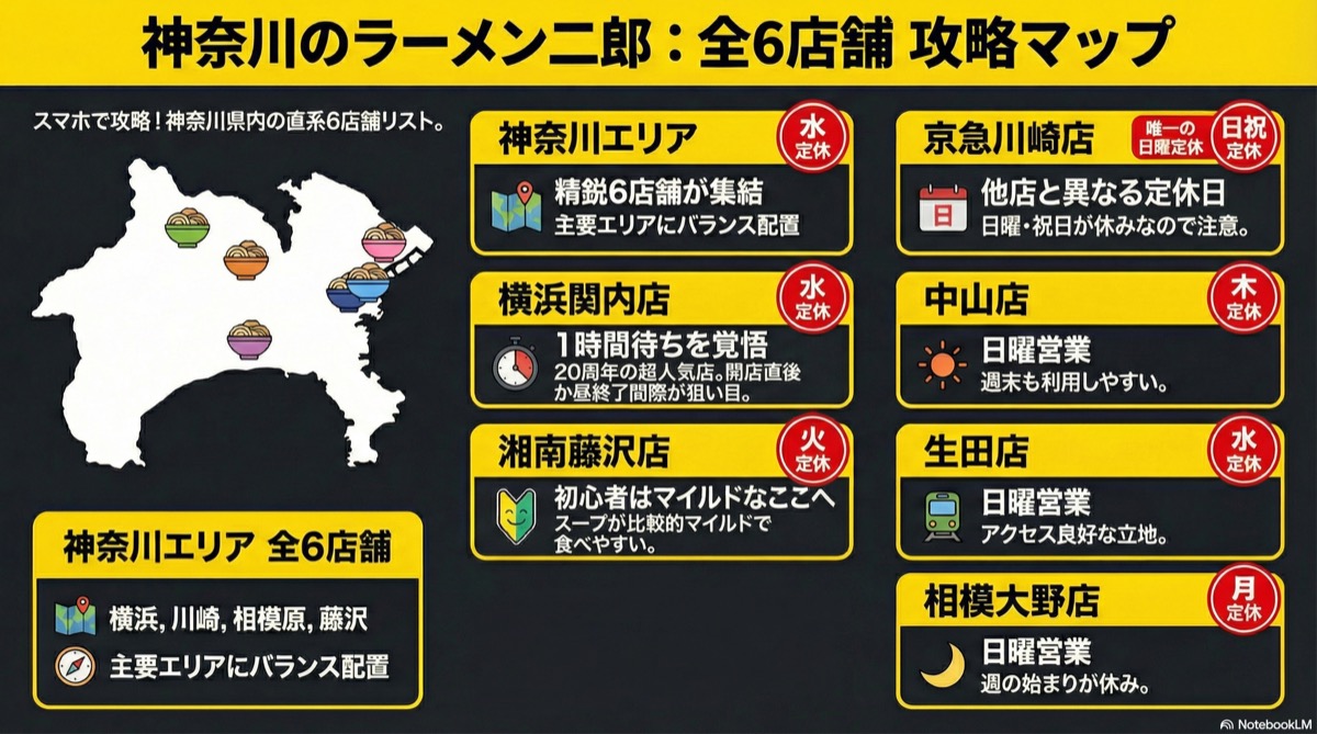 神奈川県ラーメン二郎マップ