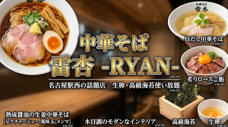 中華そば雷杏（ライアン）名駅店