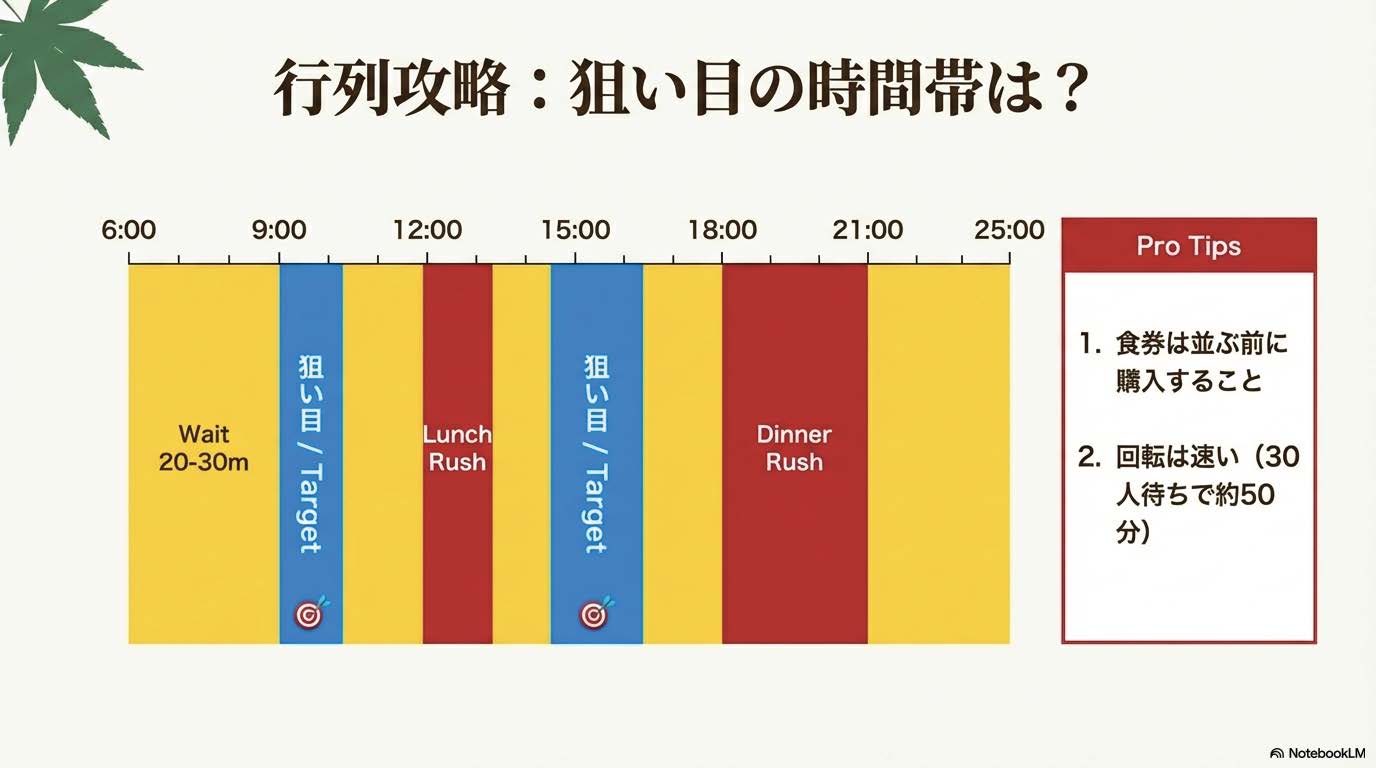 本家第一旭の混雑時間