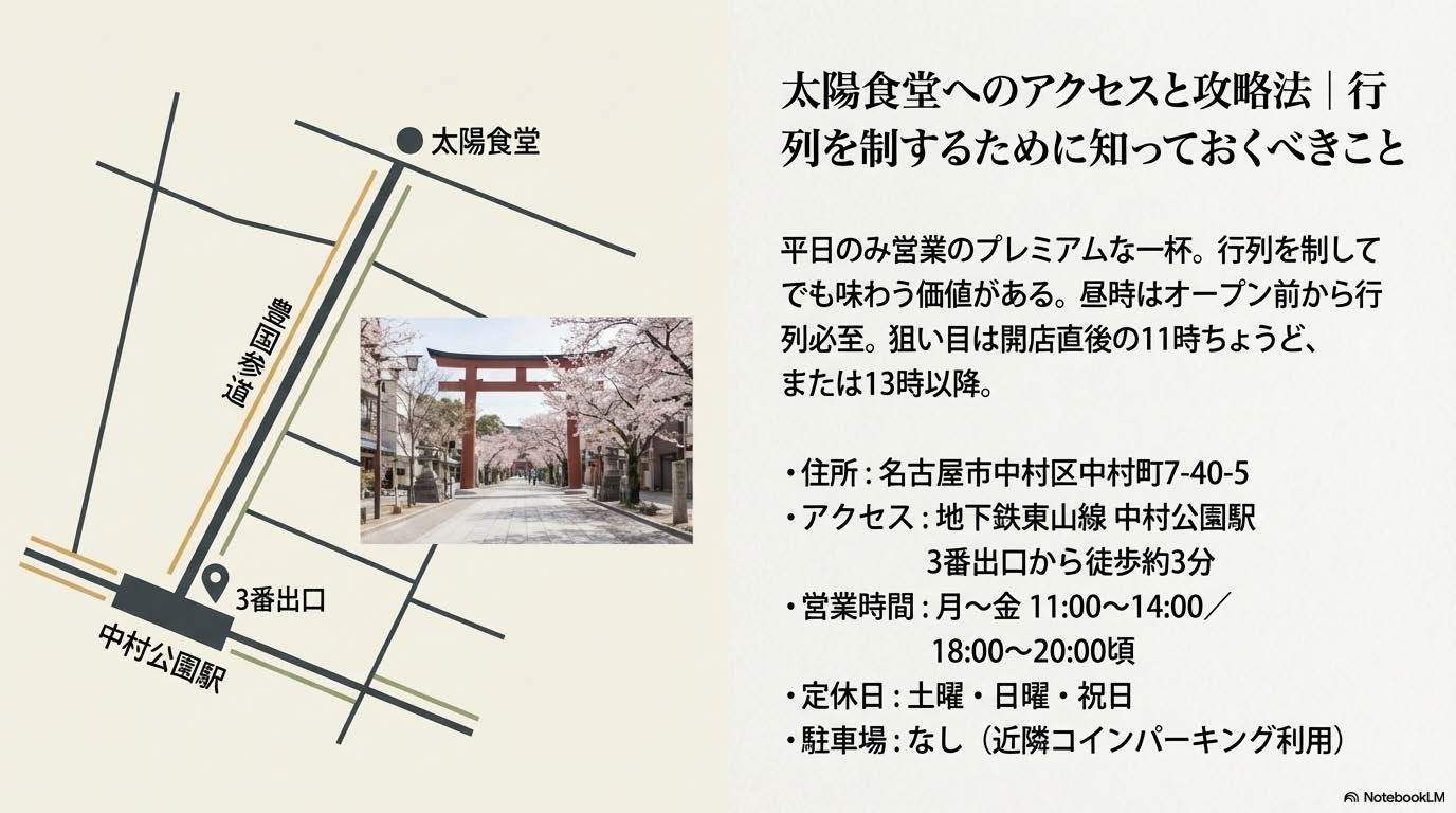 太陽食堂へのアクセス・マップ