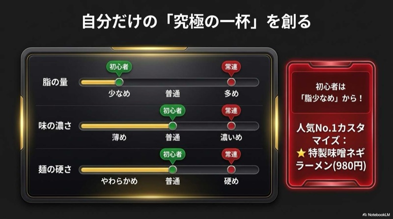 ラーメン山岡家注文方法