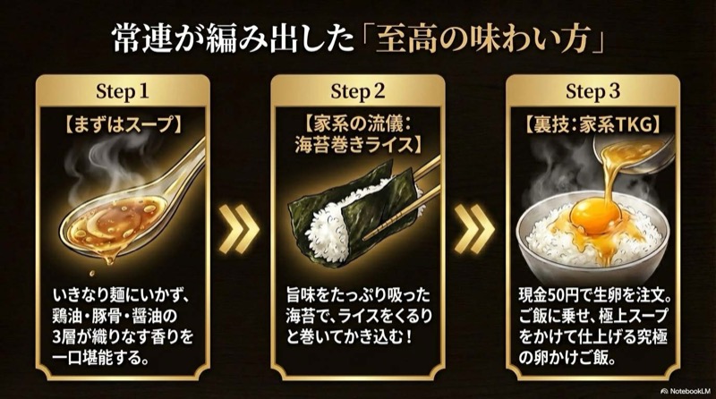 吉村家ラーメンの食べ方