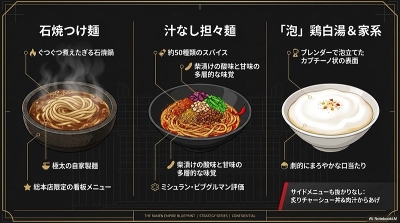 島やんのラーメンの種類